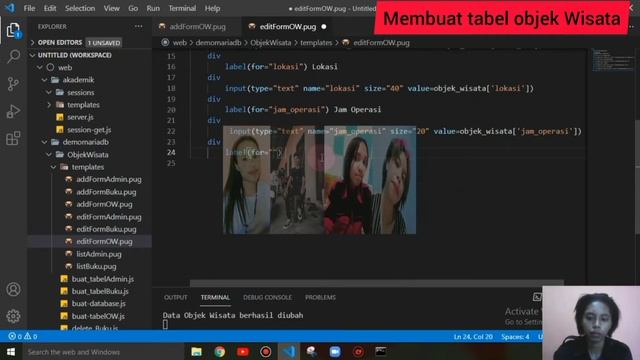 Kelompok-7|CRUD Membuat Tabel Objek Wisata dengan Node. js dan Mariadb смотреть онлайн