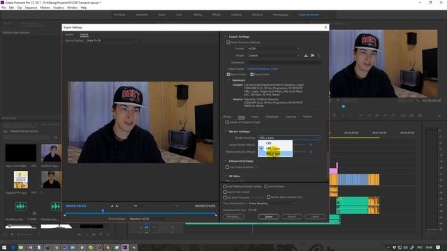Настройка экспортирования (конвертирования) в Premiere Pro смотреть онлайн