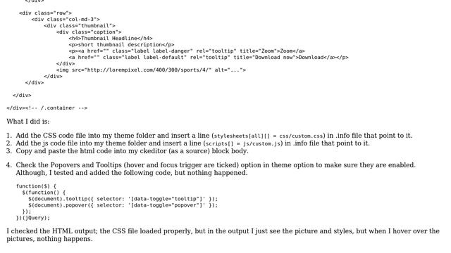 Drupal: How do I use some bootstrap snippets? смотреть онлайн