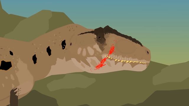 T Rex vs Giganotosaurus | EPIC DINOSAUR BATTLE | Jurassic World Dominion Animation смотреть онлайн