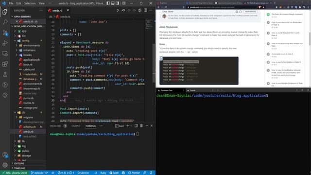 Switch To PostgreSQL In Rails And Nested N+1 Query Fixes | Ruby On Rails For Beginners Part 10 смотреть онлайн