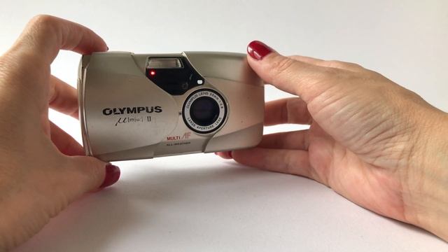 35mm film camera Olympus Mju II смотреть онлайн