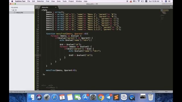 PHP nâng cao | Xử lý Menu ĐA CẤP đơn giản dễ hiểu với ĐỆ QUY смотреть онлайн