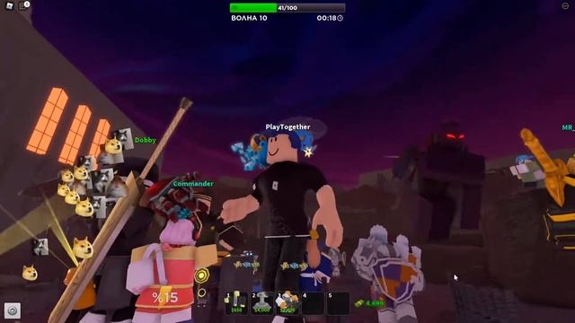 Война против Полутени! Tower Defense Simulator/TDS Ночь 3!/Roblox смотреть онлайн