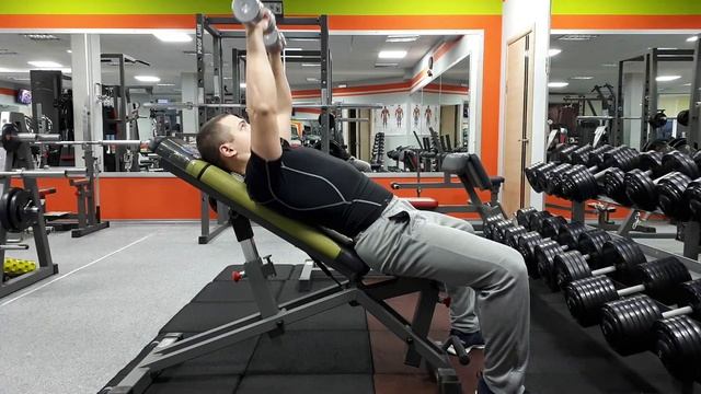 Жим гантелей 45 смотреть онлайн