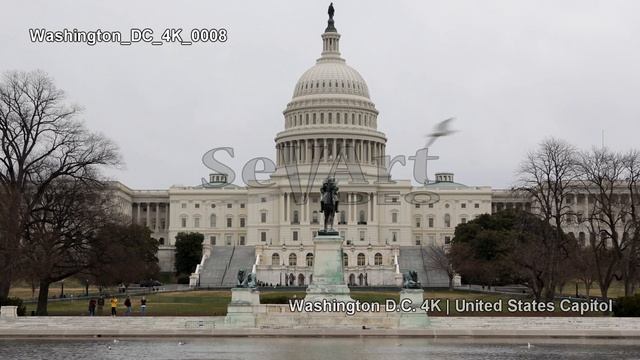 Ultra HD 4K Washington DC Travel USA Tourism US Capitol Building Aerial View UHD Video Stock Footag смотреть онлайн