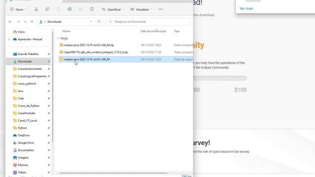 #004 - Como baixar e instalar o Eclipse IDE Java no Windows 11 – Tutorial Completo смотреть онлайн