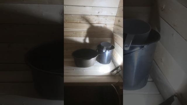 баня бочка 2 метра #банябочка  #баня #своимируками #издерева