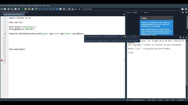 Tkinter Dersleri -12- CheckButton смотреть онлайн