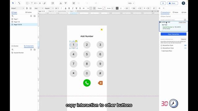 60 Seconds Axure RP 10 Case: Phone Dialing Interface смотреть онлайн