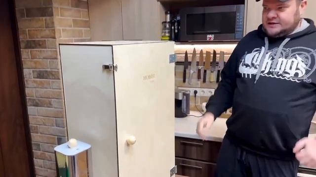 Дымогенератор Hobbi с деревянным ящиком. Холодное копчение смотреть онлайн