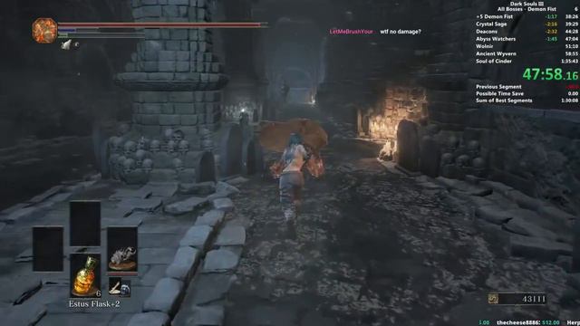 Dark Souls III Demon Fist All Bosses speedrun смотреть онлайн
