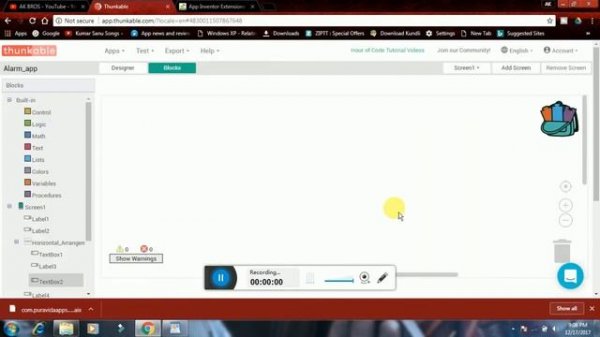 How to make an alarm app using Thunkable || alarm app thunkable