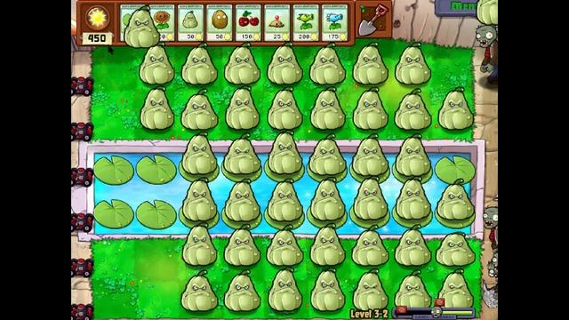 Playing Plants vs Zombies ONLY WITH SQUASH | Jekx Gamer (using cheat) смотреть онлайн