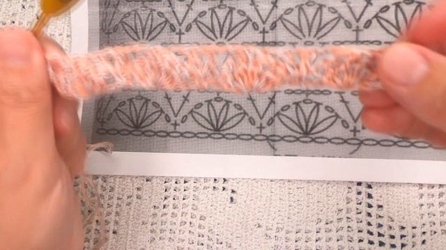 РАЗБОР узора по СХЕМЕ , вязание КРЮЧКОМ ,  Crochet Beautiful Pattern ( В № 346)