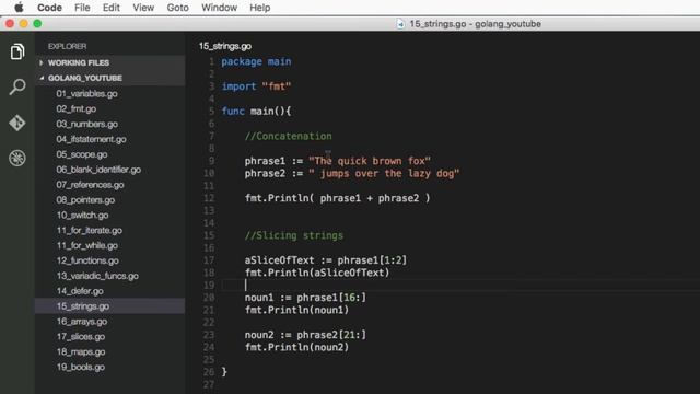 Go Programming (golang) - 04: Strings смотреть онлайн