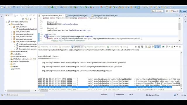 Spring Boot Transaction Propagation Tutorial смотреть онлайн