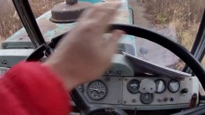 трогание с места на  тракторе Т-150