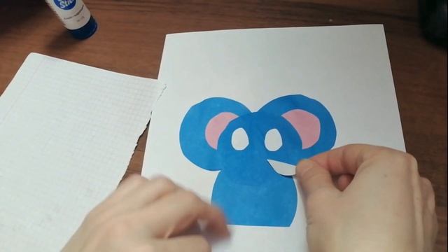 Аппликация «Слон» (4-7 лет)