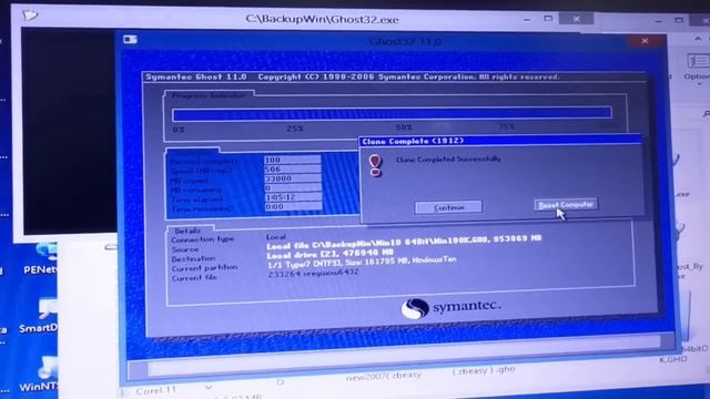 Ghost โคลนนิ่ง วินโดว์ ลง windows Disk from image โปรแกรมGhost32 смотреть онлайн
