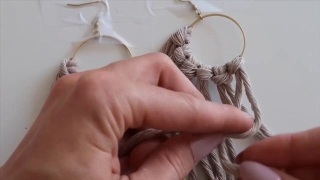 Make your own MODERN MACRAME earrings! | DIY Macrame Earrings | смотреть онлайн