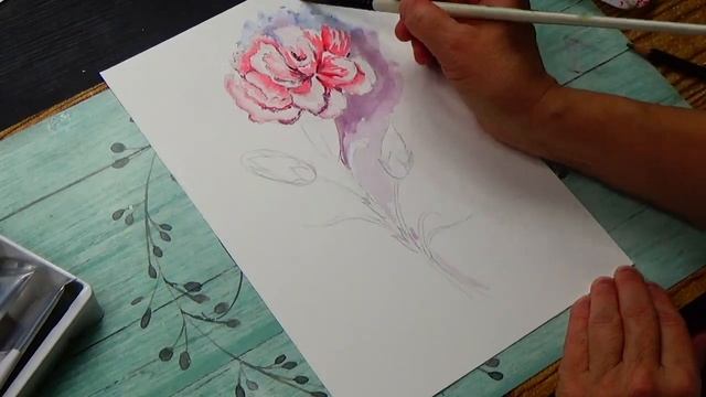Рисуем самый красивый цветок || Гвоздика смотреть онлайн
