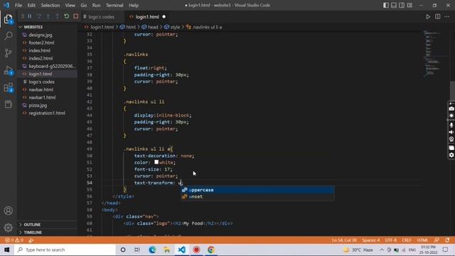 How to create a login page for a food ordering website using html and css | CodeBegins смотреть онлайн