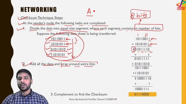 Checksum Error Checking Mechanism | Computer Network | In Hindi смотреть онлайн