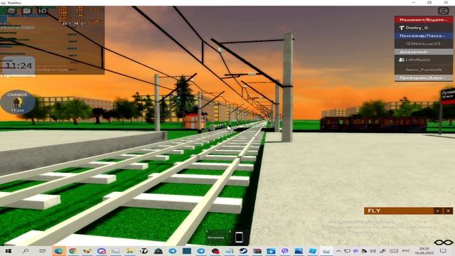 Roblox Russian Railway Line: Пассажирский день на платформе Луговая. Часть 1 смотреть онлайн