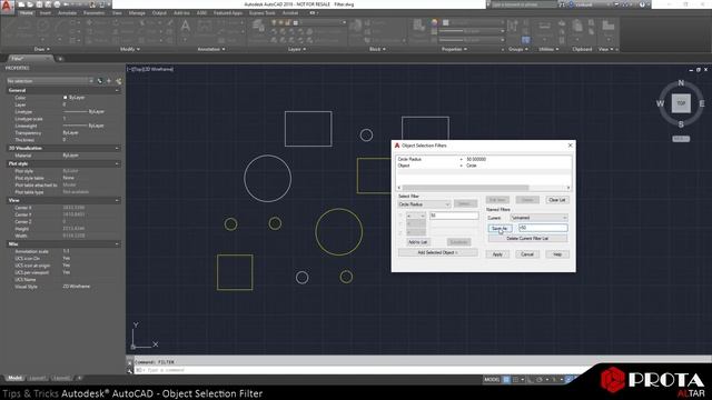 AutoCAD Tips & Tricks - Object Selection Filter смотреть онлайн