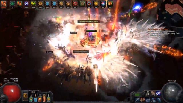 [Path of Exile] Dracula Wilson vs Tier 15 Abyss with 18% Reflect and -12% maxres смотреть онлайн
