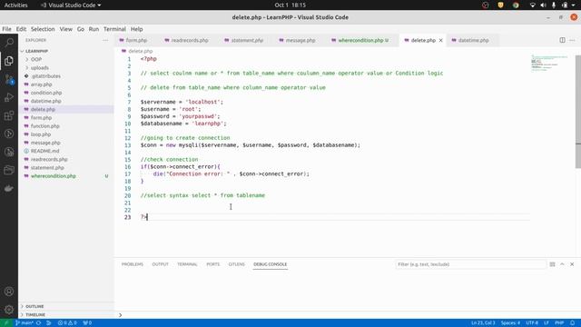 Mastering PHP and MySQL: How to Use the DELETE Clause for Data Removal смотреть онлайн