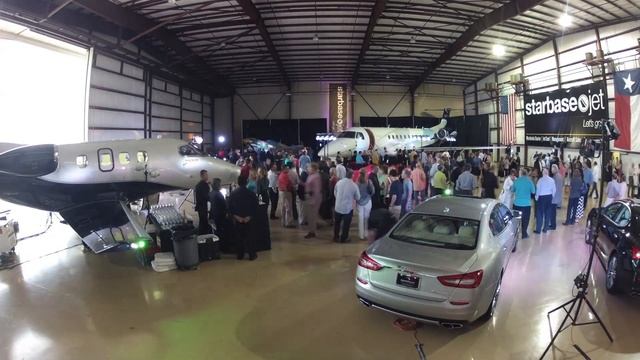 Starbase Jet / Boardwalk Ferrari Maserati / Embraer Private Event Build up смотреть онлайн