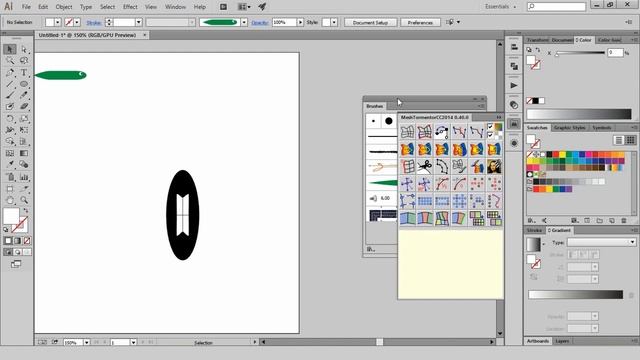 Как сделать градиентные кисти - фишка в Adobe Illustrator смотреть онлайн