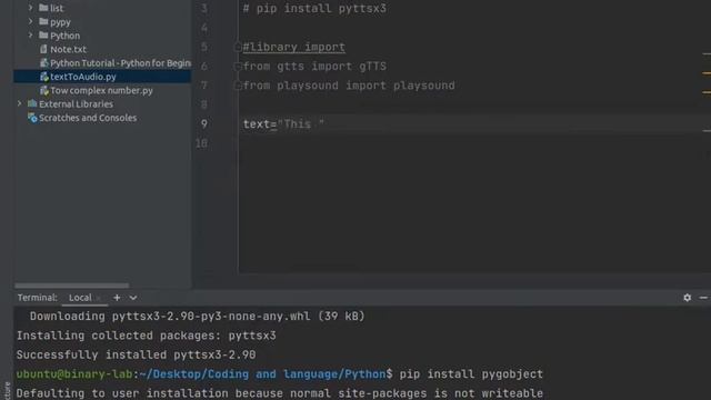 How to Convert Text to Speech(Audio) in Python | Audio Converter | Python смотреть онлайн