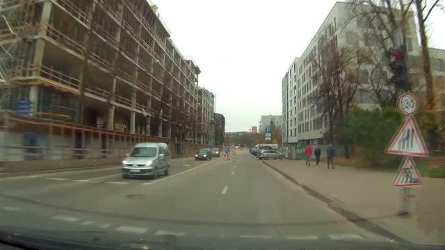 Литва Улицы Вильнюса Поездка через центр в Республику Заречье смотреть онлайн