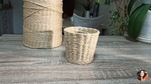 4 ИДЕИ ИЗ ДЖУТА СВОИМИ РУКАМИ/ДЕКОР ИЗ ДЖУТОВОЙ НИТИ В ЭКО СТИЛЕ/ ПОДЕЛКИ ИЗ ДЖУТА/КРАСОТА ИЗ НИТОК