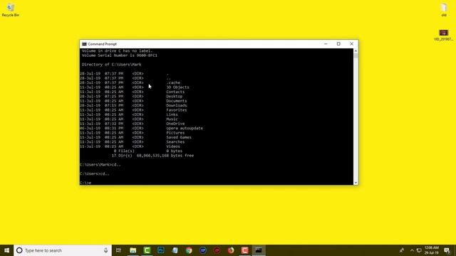 How To Create A Folder Using Command Prompt in Windows 10 - Commands: mkdir, dir, cd смотреть онлайн