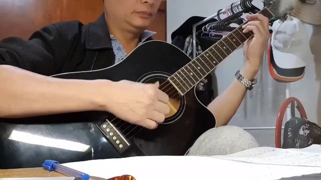 Mội người đi (s/t Mai Châu) Epiphone AJ-220SCE Vlog #625 смотреть онлайн