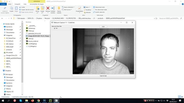 Black and White filter to webcam | Python | OpenCV | PyQT | смотреть онлайн