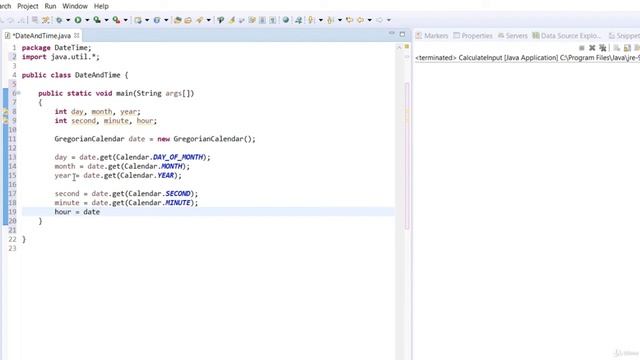 Java Project-Date and Time смотреть онлайн
