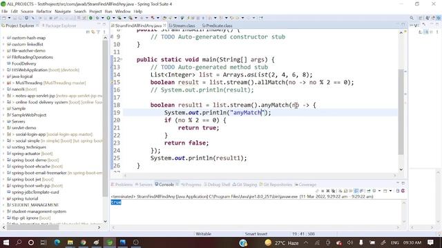 allMatch anyMatch noneMatch java 8 streams смотреть онлайн