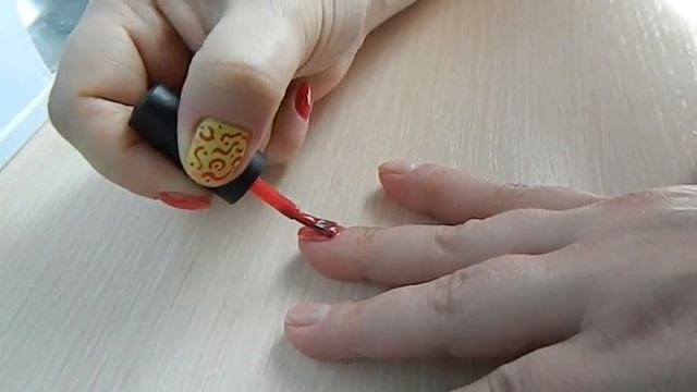 Покрытие ногтей гель лаком с не большим акцентом(рисунок) смотреть онлайн