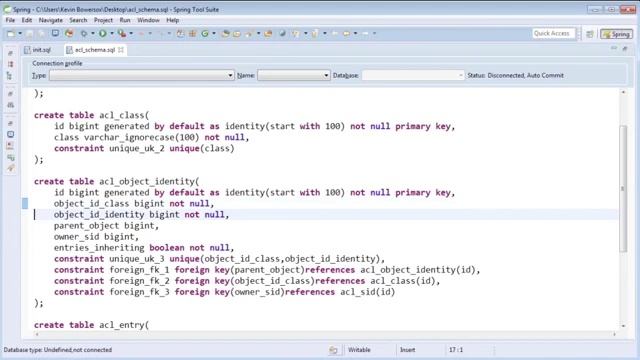 Spring Security 44 ACL Schema смотреть онлайн