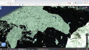 пролив Дрейка и остров Пасхи на спутниковых картах