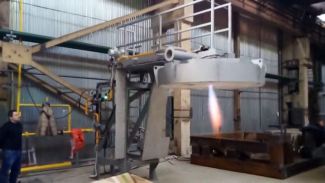 Газовый стенд сушки/нагрева литейных ковшей УНК(Г)-610 смотреть онлайн