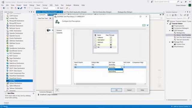 Sort Transformation in SSIS using Multiple Inputs with COZYROC Sort Plus component. COZYROC SSIS+ смотреть онлайн