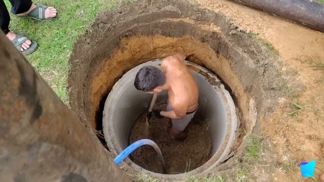 Обрамление скважины колодезными кольцами. смотреть онлайн