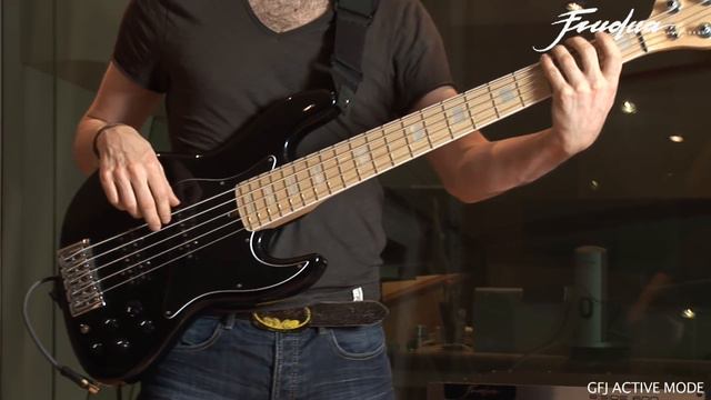 Frudua GFJ 5 bass 35" Scale Bass with Akai Deep Impact смотреть онлайн