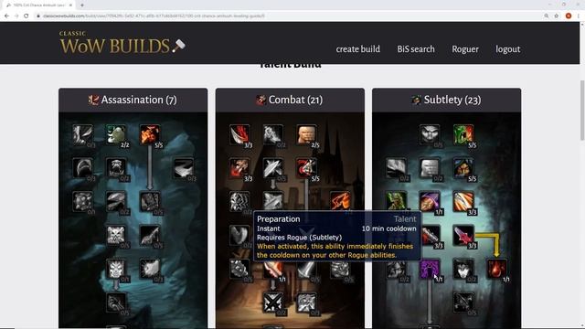 Ambush Rogue Leveling Build Classic Wow смотреть онлайн